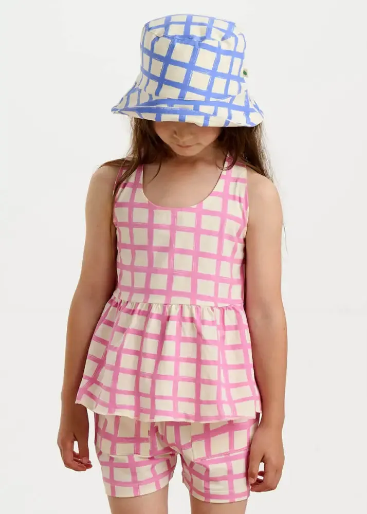 Sailor - Pink Checker Jersey Baby & Kids Shorts
