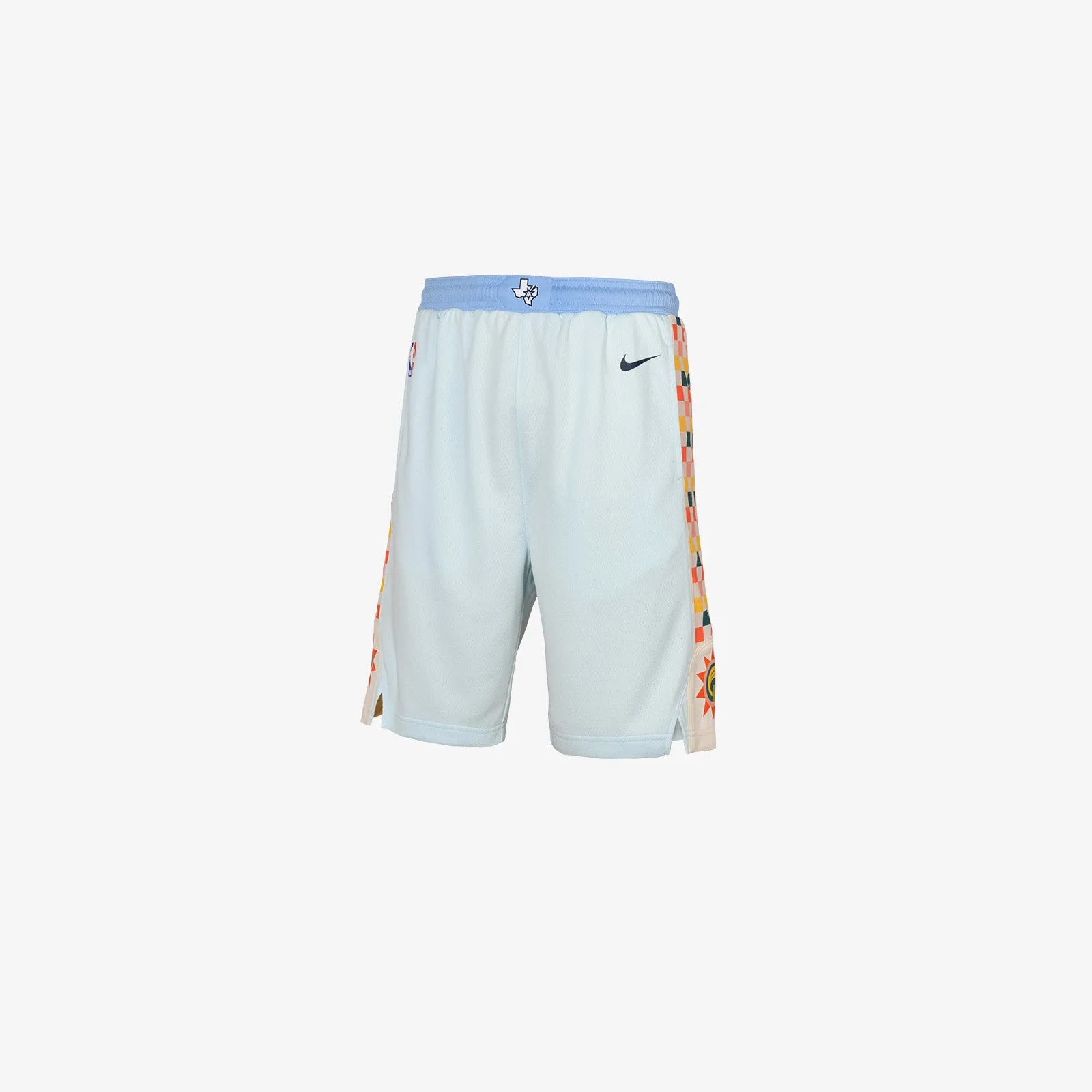 San Antonio Spurs City Edition Youth Swingman Shorts - Glacier Blue