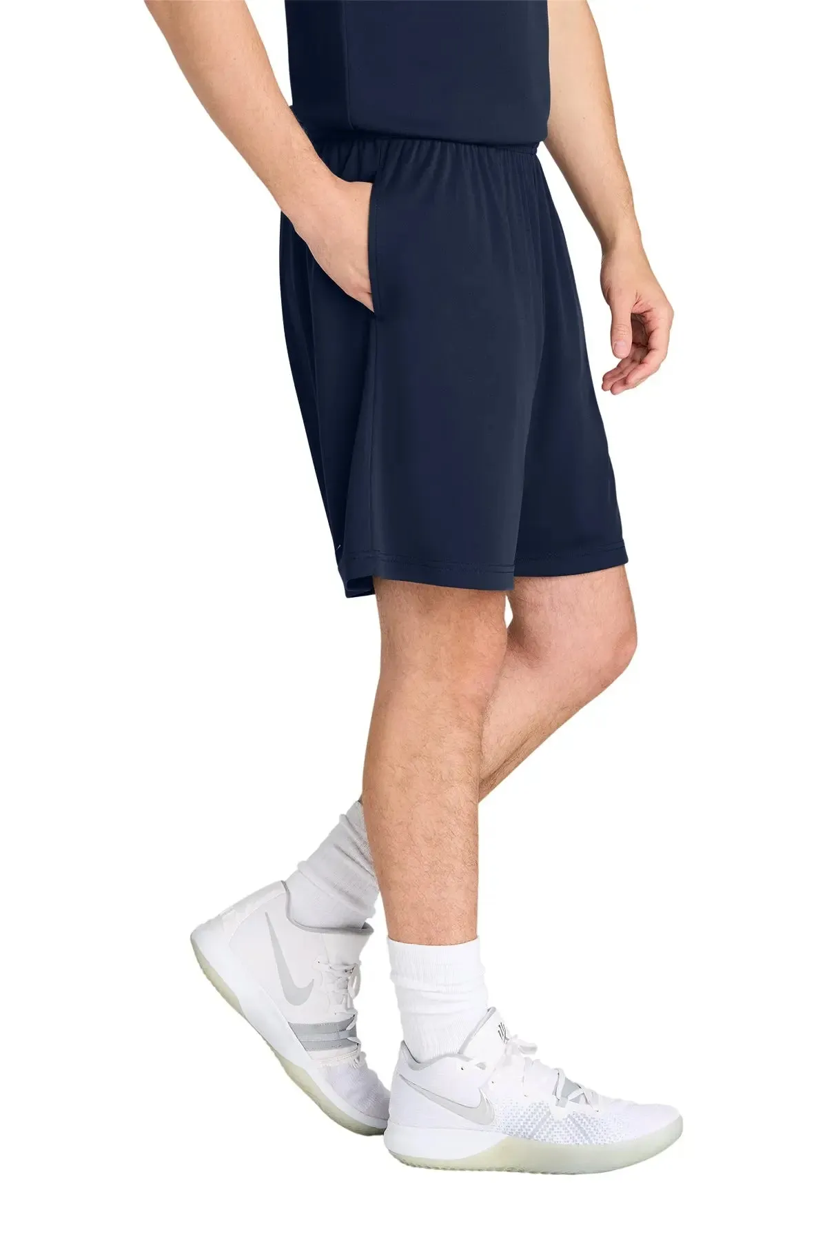 San Mar 7" Pocketed Shorts – Lightweight, Moisture-Wicking & Versatile