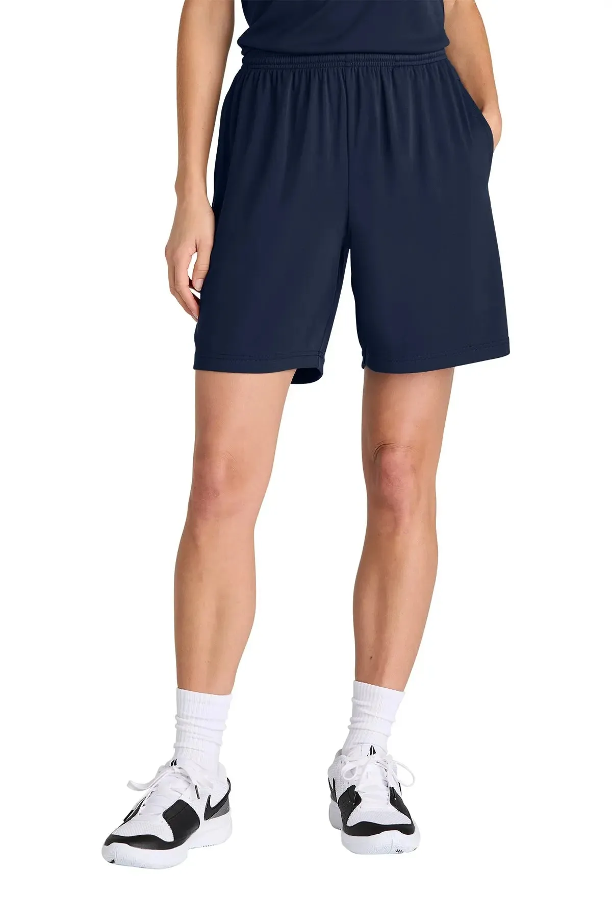 San Mar 7" Pocketed Shorts – Lightweight, Moisture-Wicking & Versatile