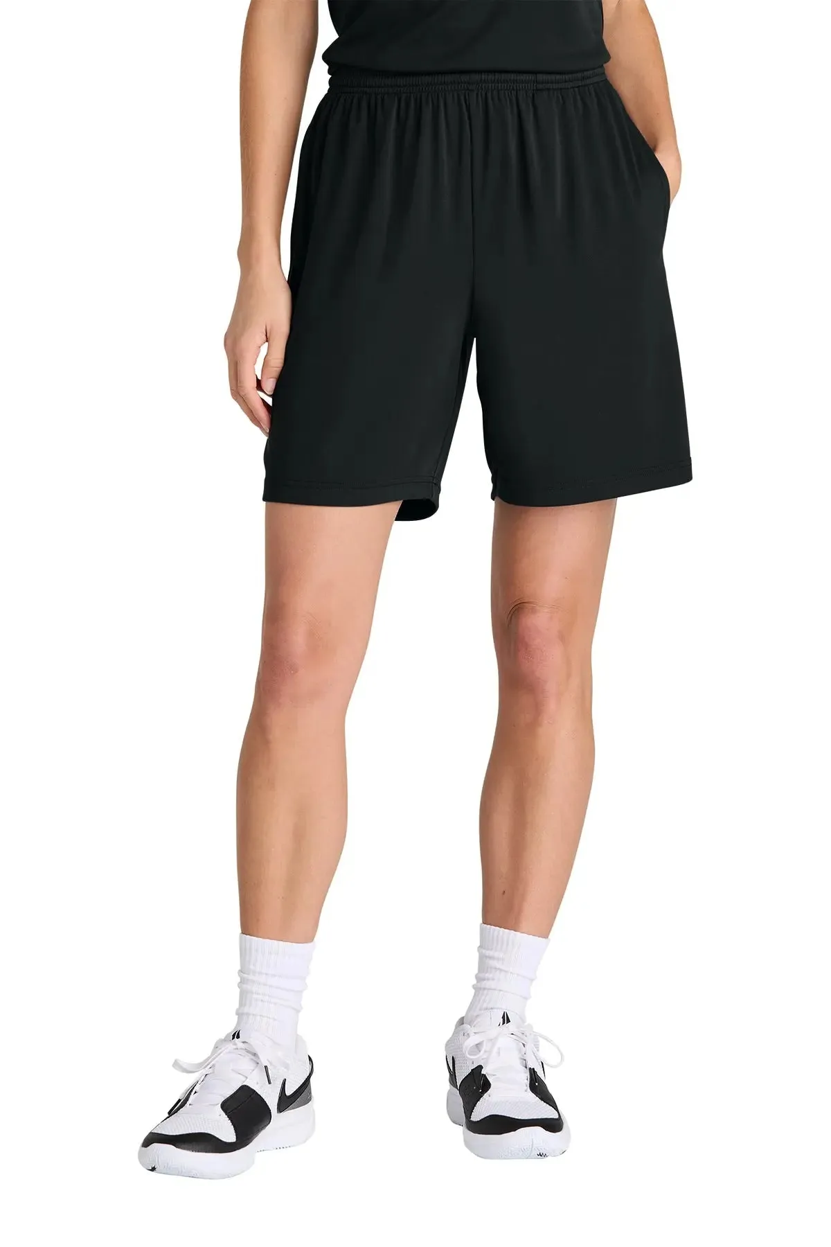 San Mar 7" Pocketed Shorts – Lightweight, Moisture-Wicking & Versatile