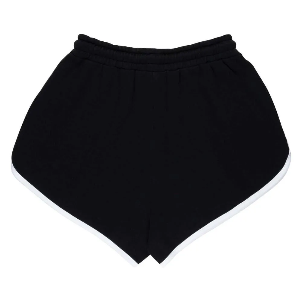 Santa Cruz Womens Shorts Check Outline Ringed Dot Short - Black / White