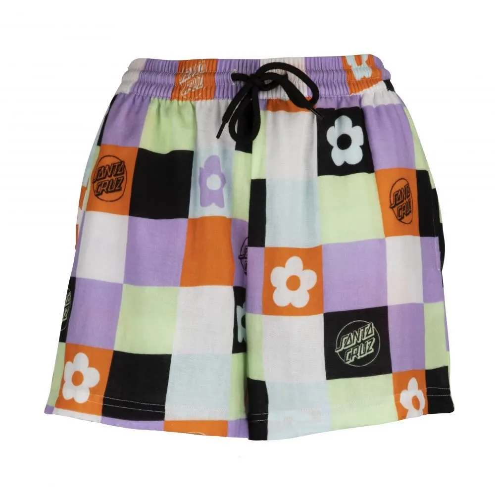 Santa Cruz Womens Shorts Patched Up Shorts - Patchwork Print