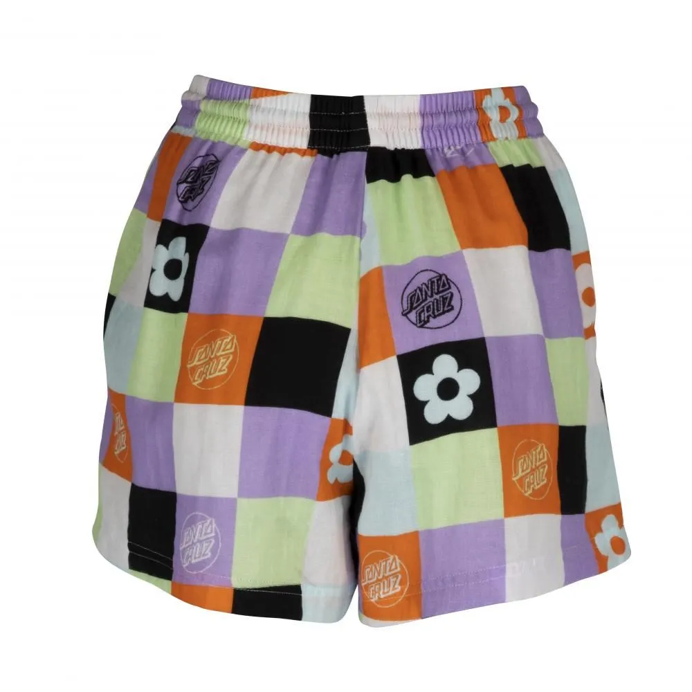 Santa Cruz Womens Shorts Patched Up Shorts - Patchwork Print