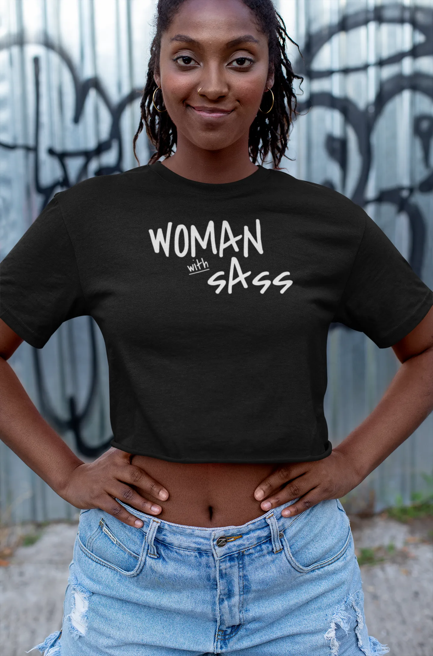 Sassy Woman Crop Tee