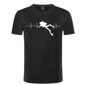 Scuba diving T-Shirt Man | Scuba Dive Heart Beat