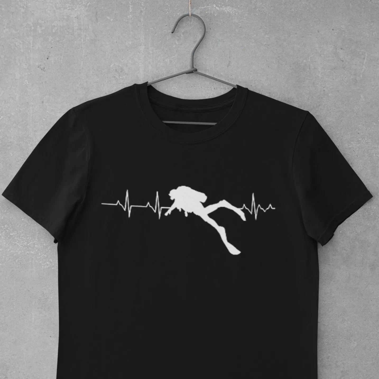 Scuba diving T-Shirt Man | Scuba Dive Heart Beat