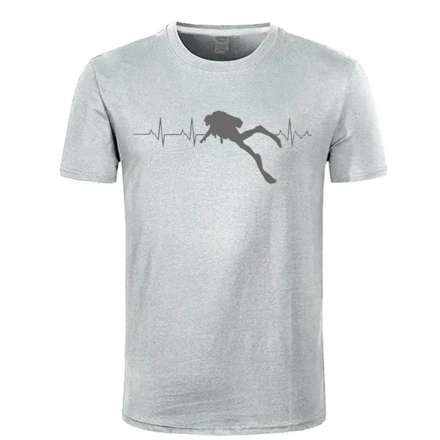 Scuba diving T-Shirt Man | Scuba Dive Heart Beat