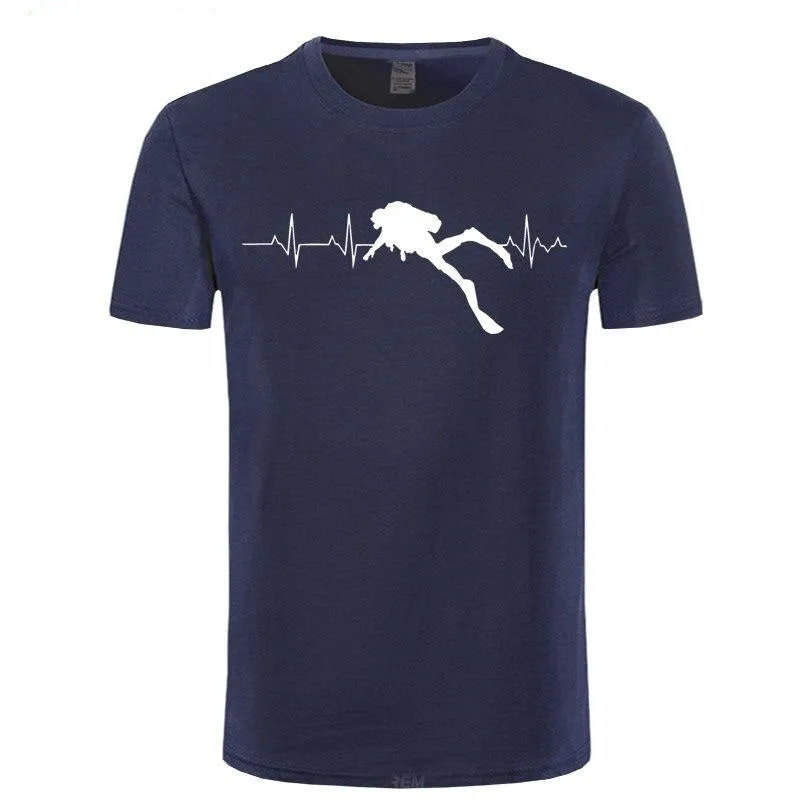 Scuba diving T-Shirt Man | Scuba Dive Heart Beat