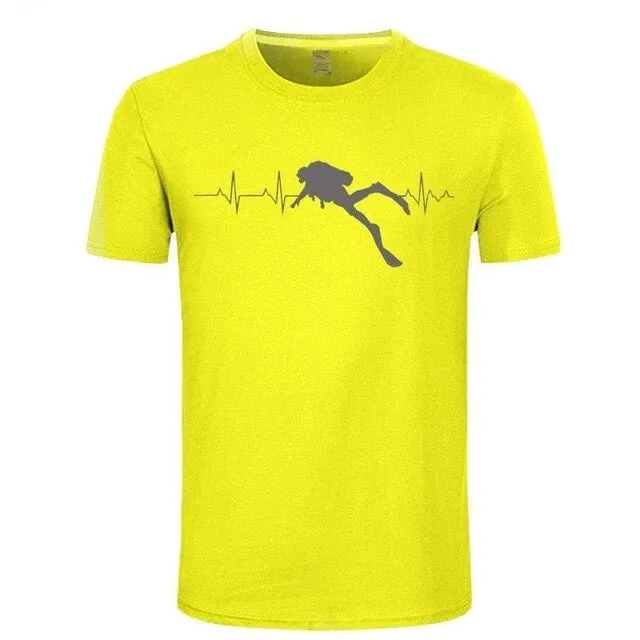 Scuba diving T-Shirt Man | Scuba Dive Heart Beat
