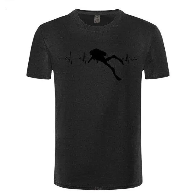 Scuba diving T-Shirt Man | Scuba Dive Heart Beat