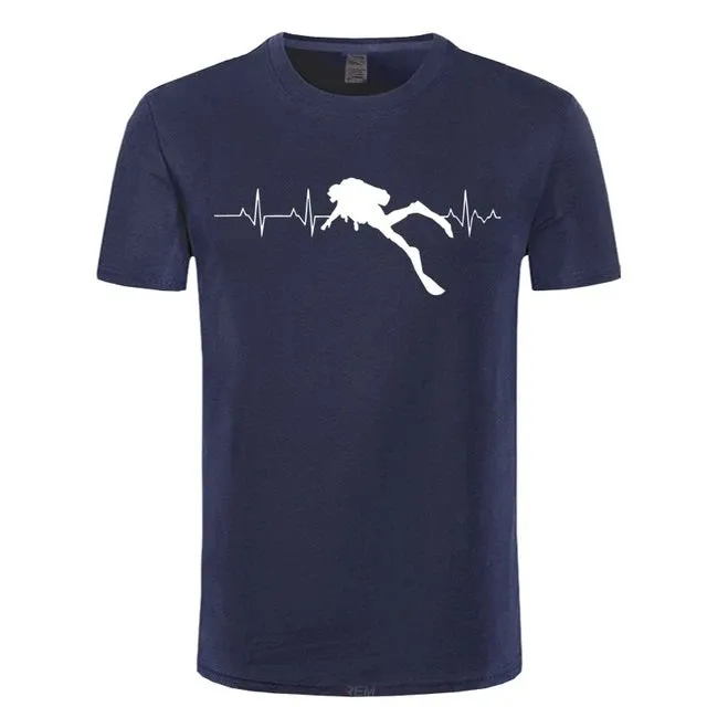 Scuba diving T-Shirt Man | Scuba Dive Heart Beat