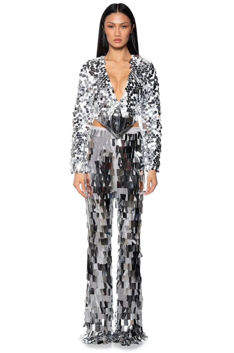 SEQUIN COVER UP JACKET