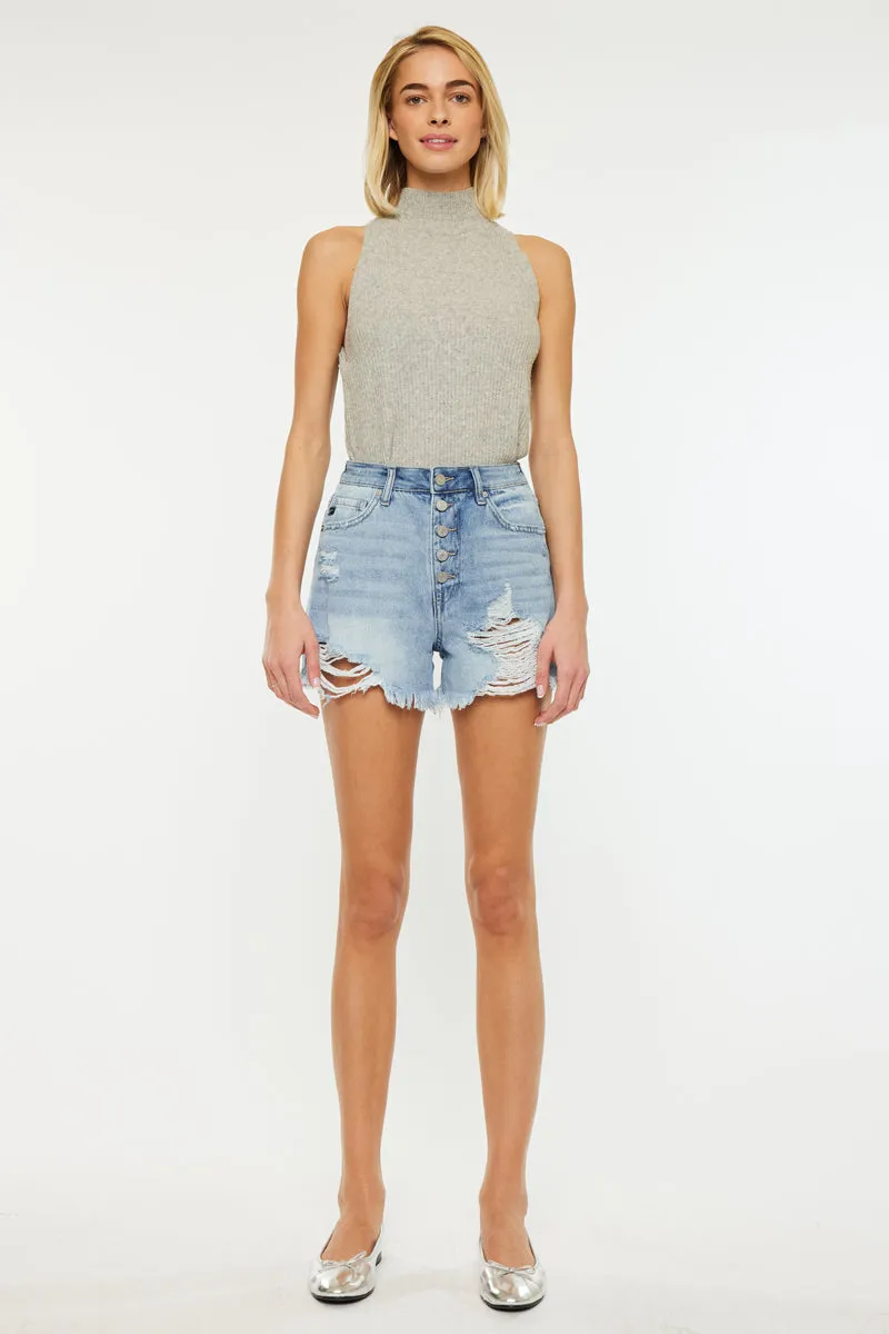 Sheila  High Rise Mom Shorts