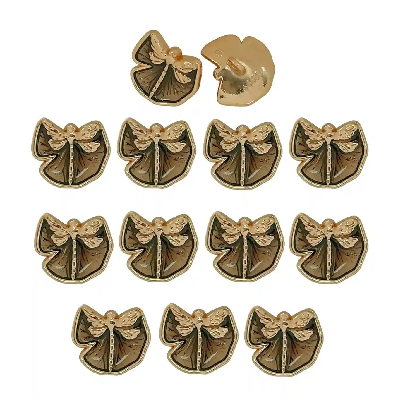 Shiny Gold 12mm & 18mm Shirt Buttons