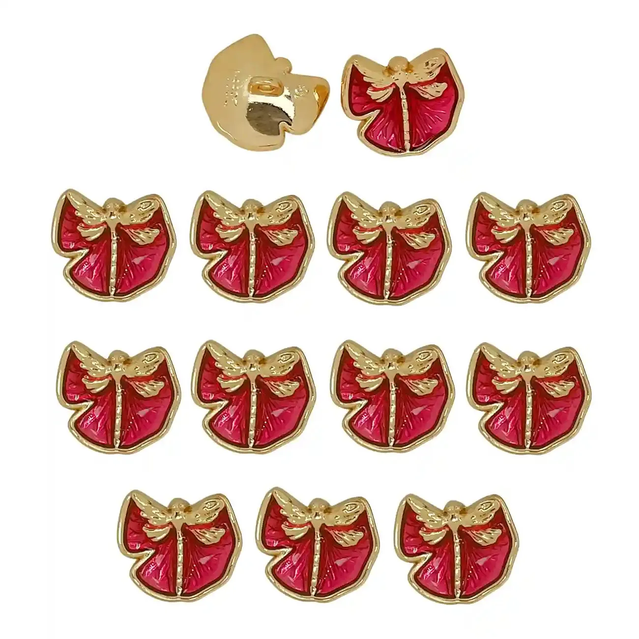 Shiny Gold 12mm & 18mm Shirt Buttons