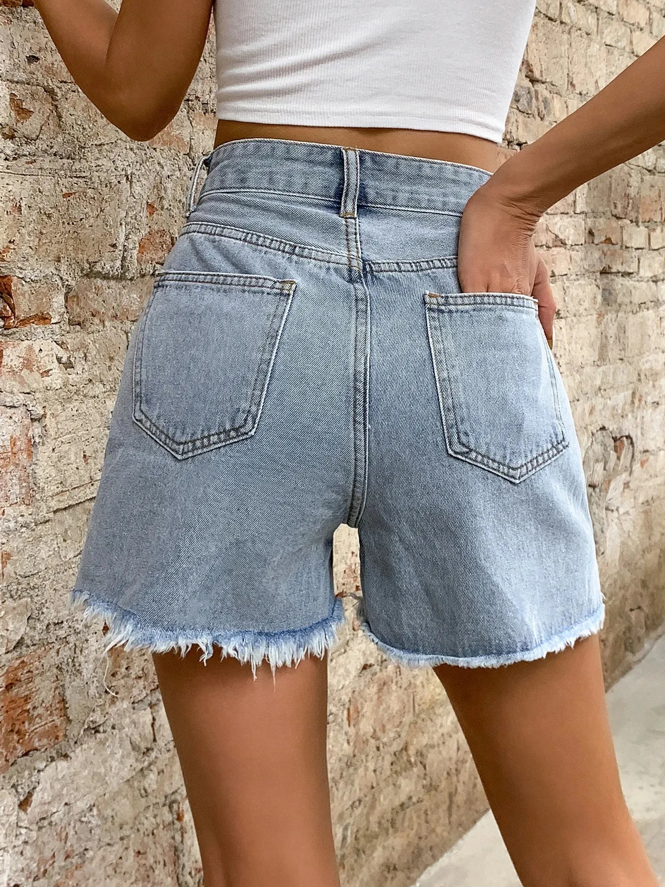 Short Baggy Denim Shorts