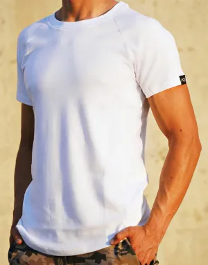 SIDE PANEL TEE - WHITE