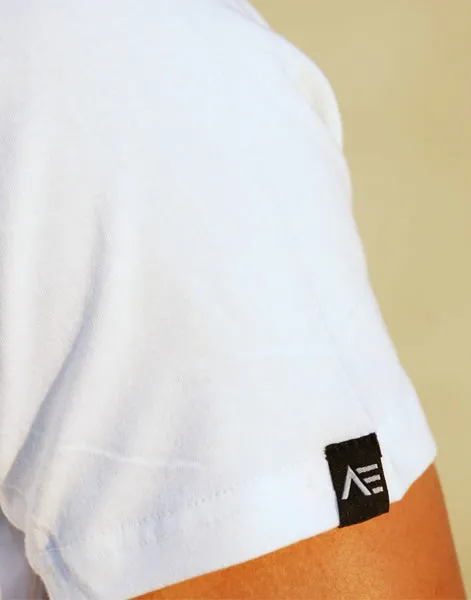 SIDE PANEL TEE - WHITE