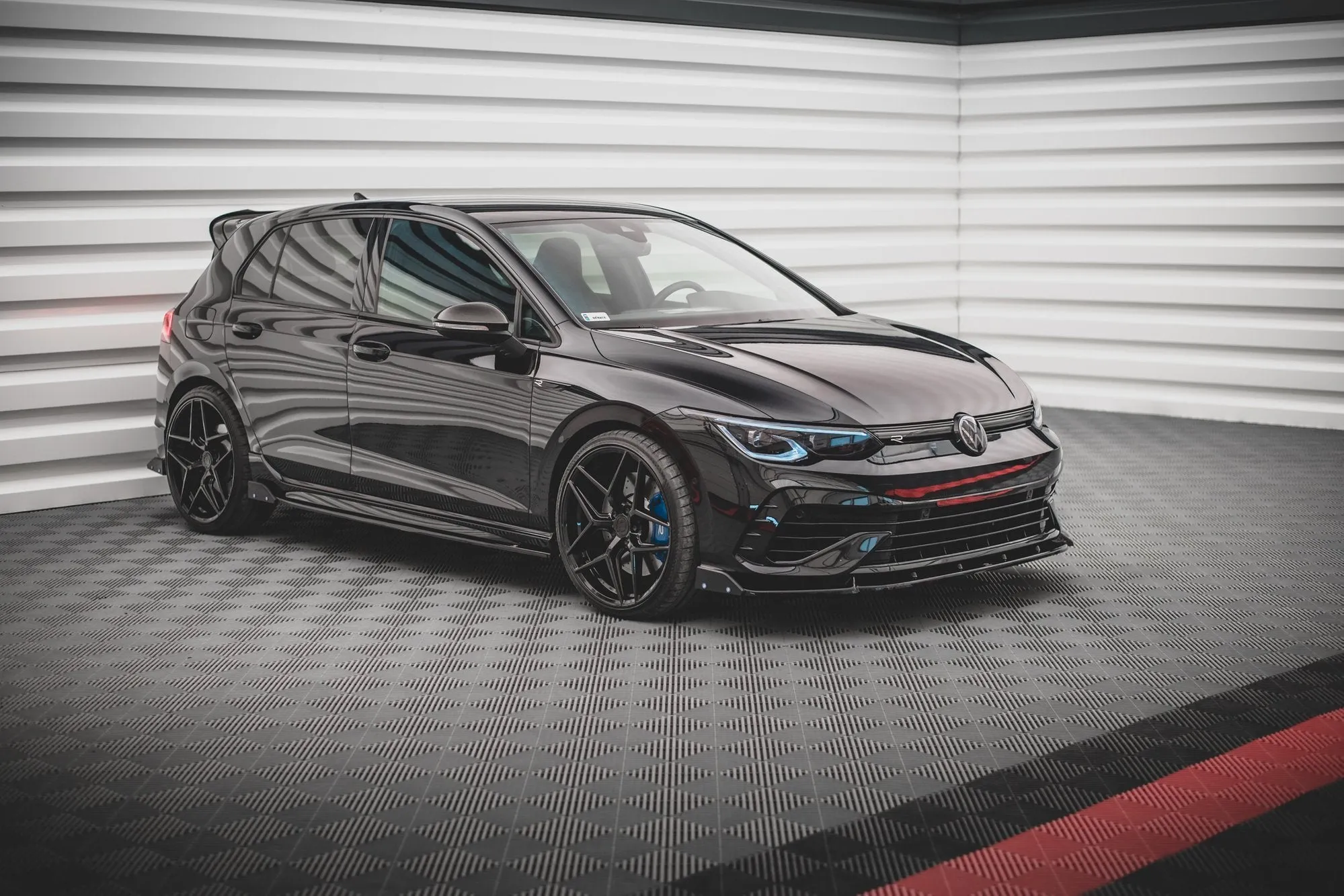 Side Skirts Diffusers V.2   Flaps Volkswagen Golf R Mk8