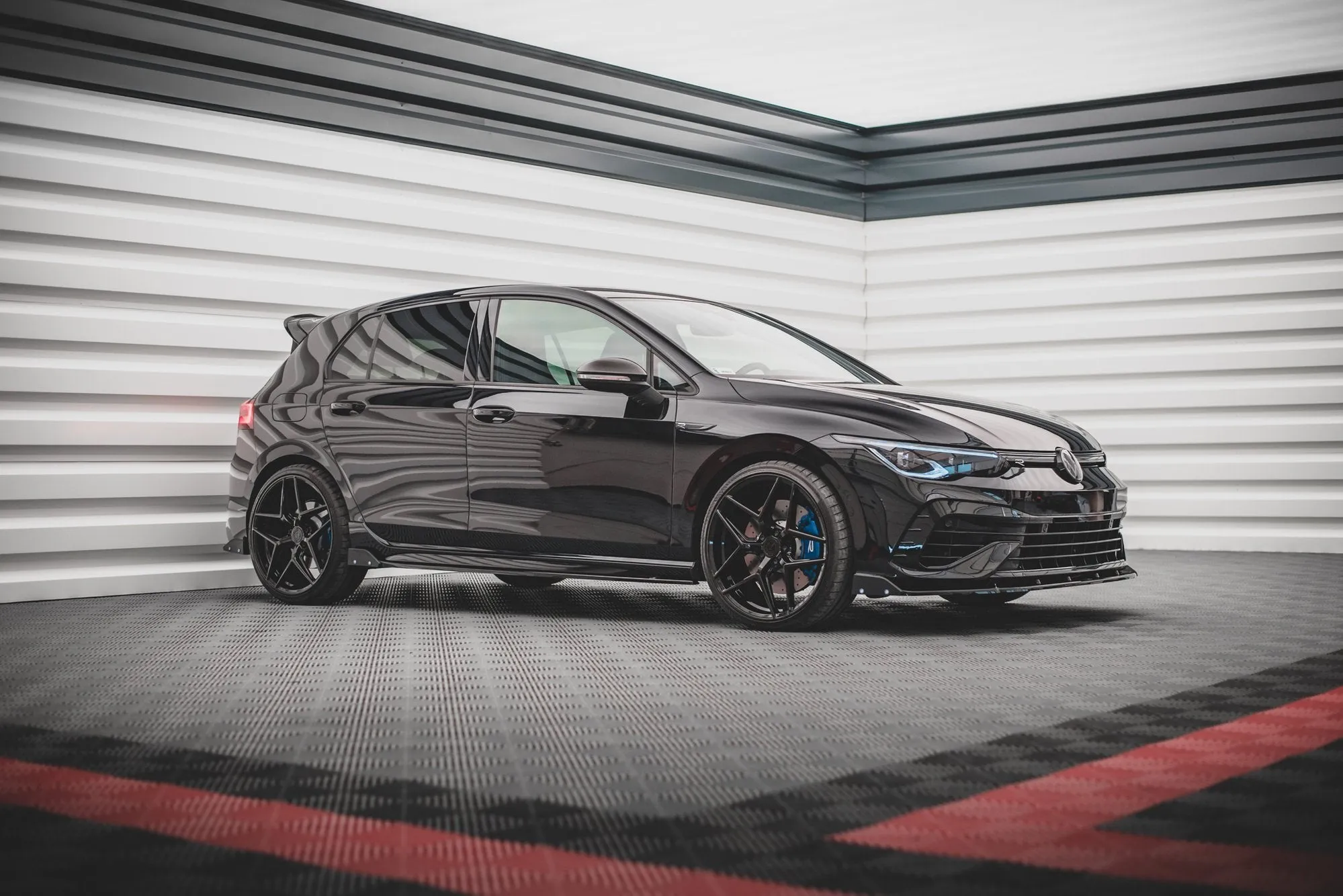 Side Skirts Diffusers V.2   Flaps Volkswagen Golf R Mk8