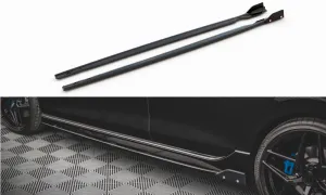 Side Skirts Diffusers V.2   Flaps Volkswagen Golf R Mk8
