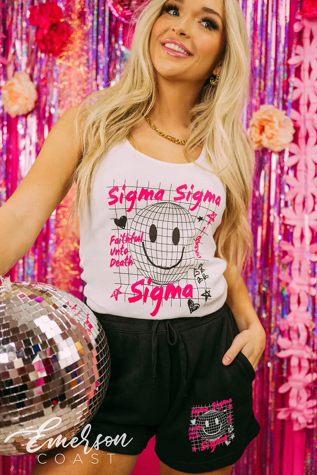 Sigma Sigma Sigma PR Disco Doodle Matching Set