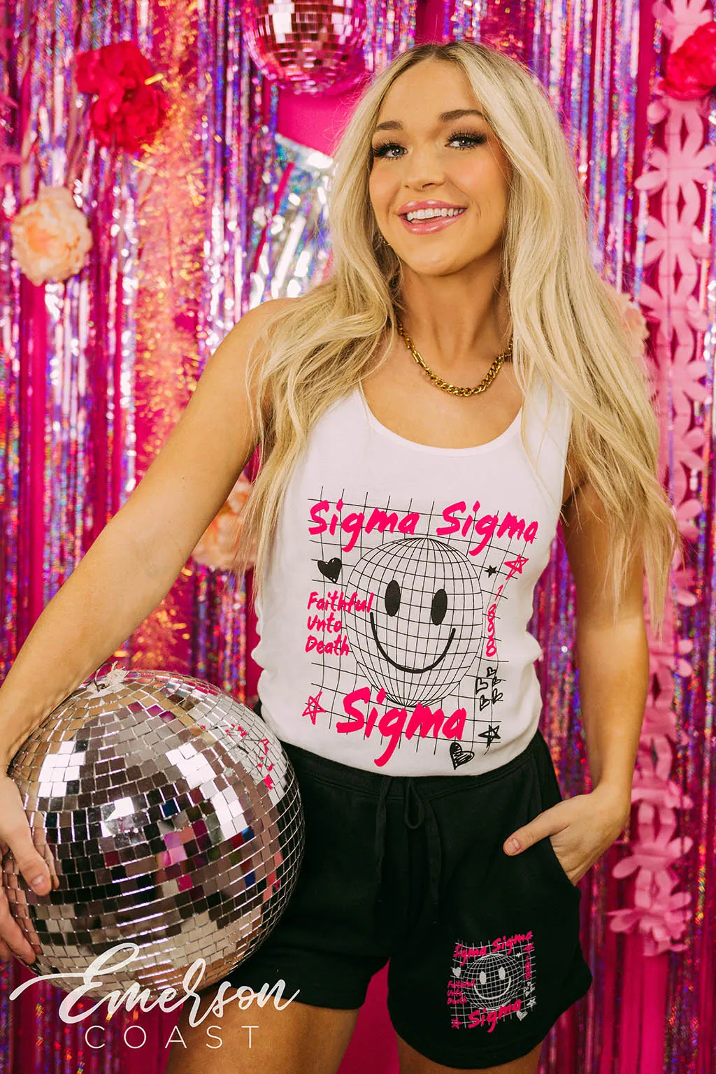 Sigma Sigma Sigma PR Disco Doodle Matching Set