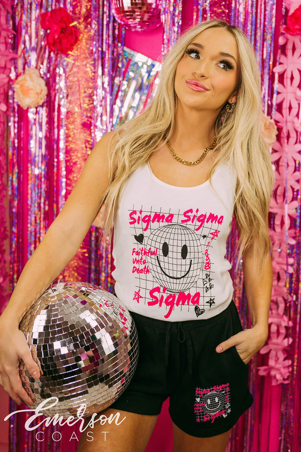 Sigma Sigma Sigma PR Disco Doodle Matching Set