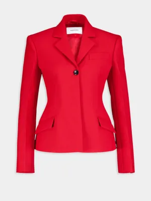 Single Breasted Wool Blazer