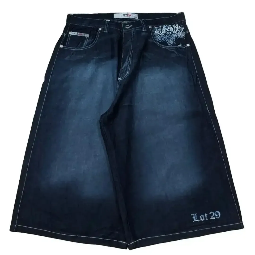 Skull Graphic Jorts