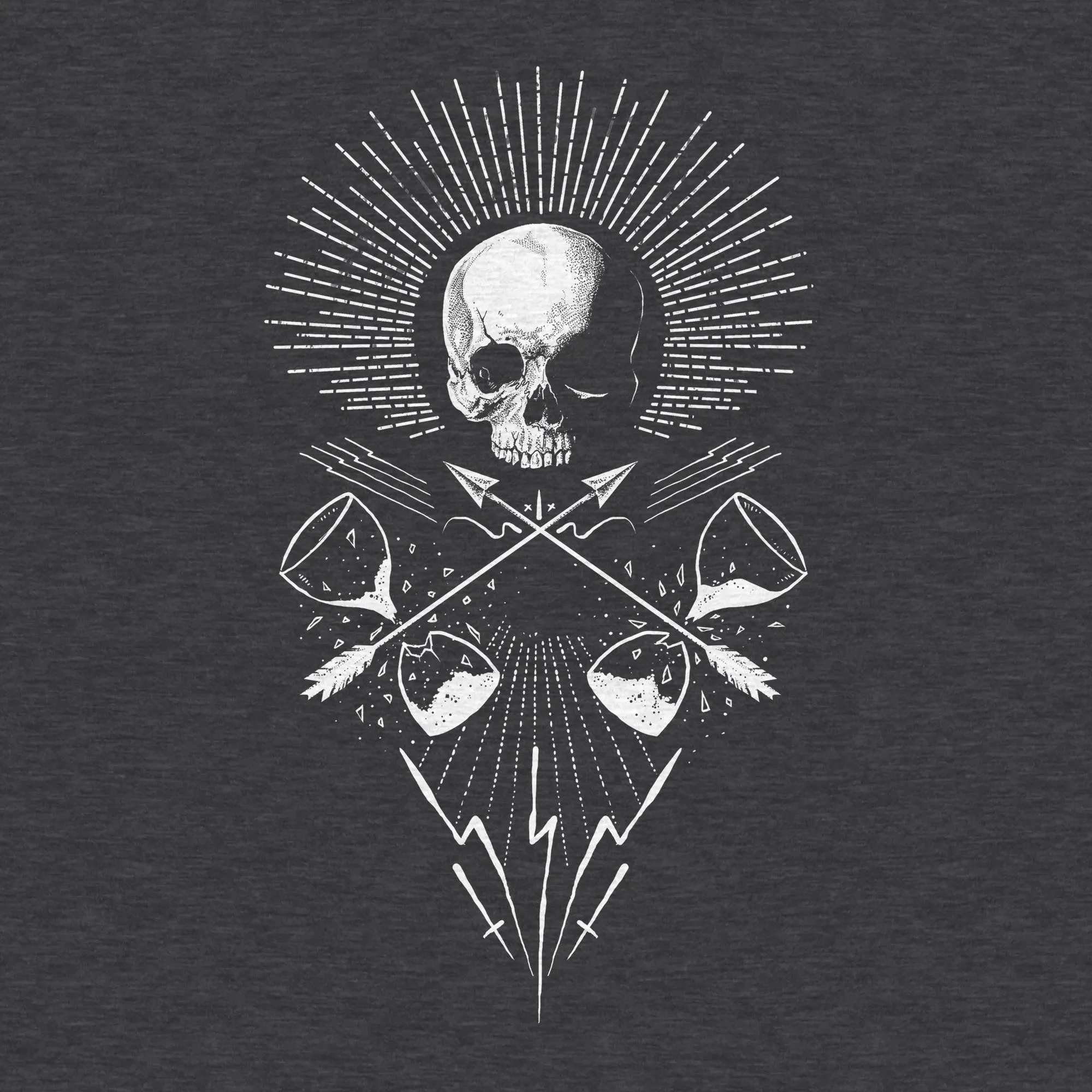 Skull Memento Mori - Adult Unisex Sponge Fleece Full-Zip Hoodie