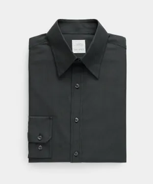 Slim Fit Twill Long Collar Dress Shirt