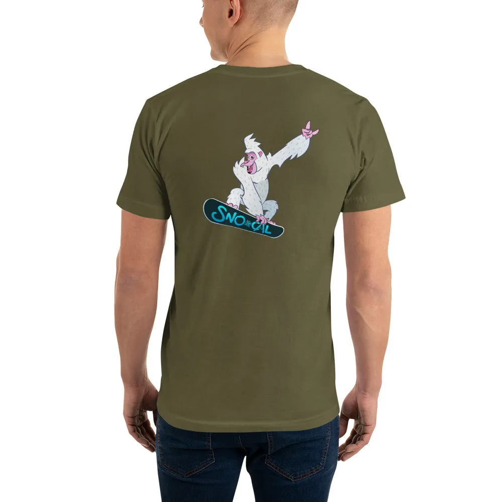 Sno Cal™ Snorilla air grab snowboard t-shirt