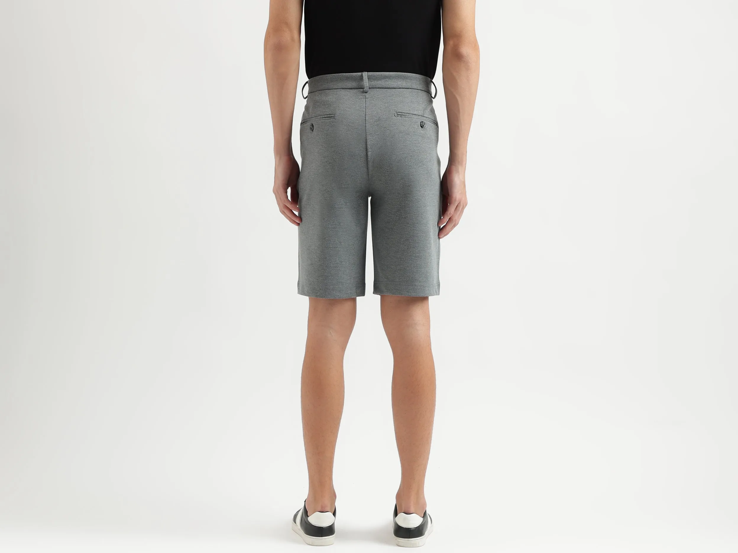 Solid Pattern Slim Fit Shorts