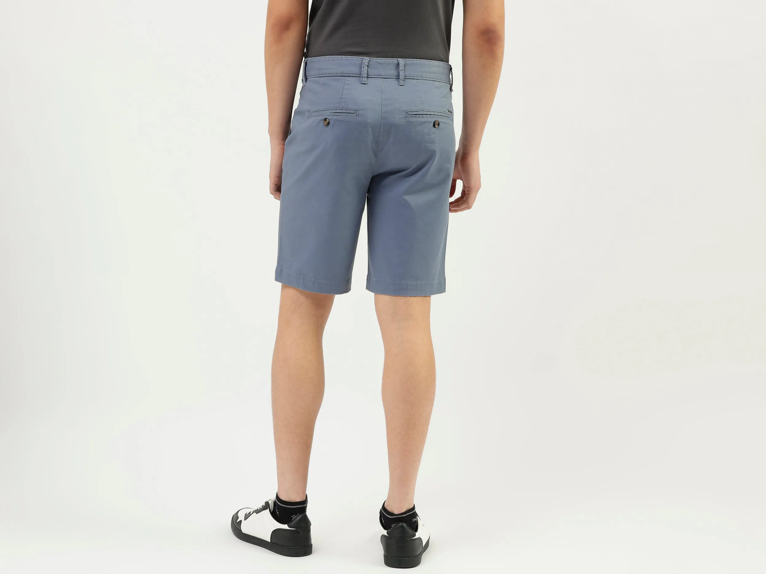 Solid Slim Fit Shorts