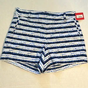 Spanx Small Shorts Sunshine 4” in Blue Painted Stripe NWT