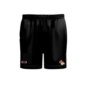 Spartans Black SlimFit HP Split High Thigh Shorts