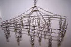 Square Flag / T-Shirt Display Hanging 20 PC Clip Rack – Versatile Display for Flags, Accessories, and
