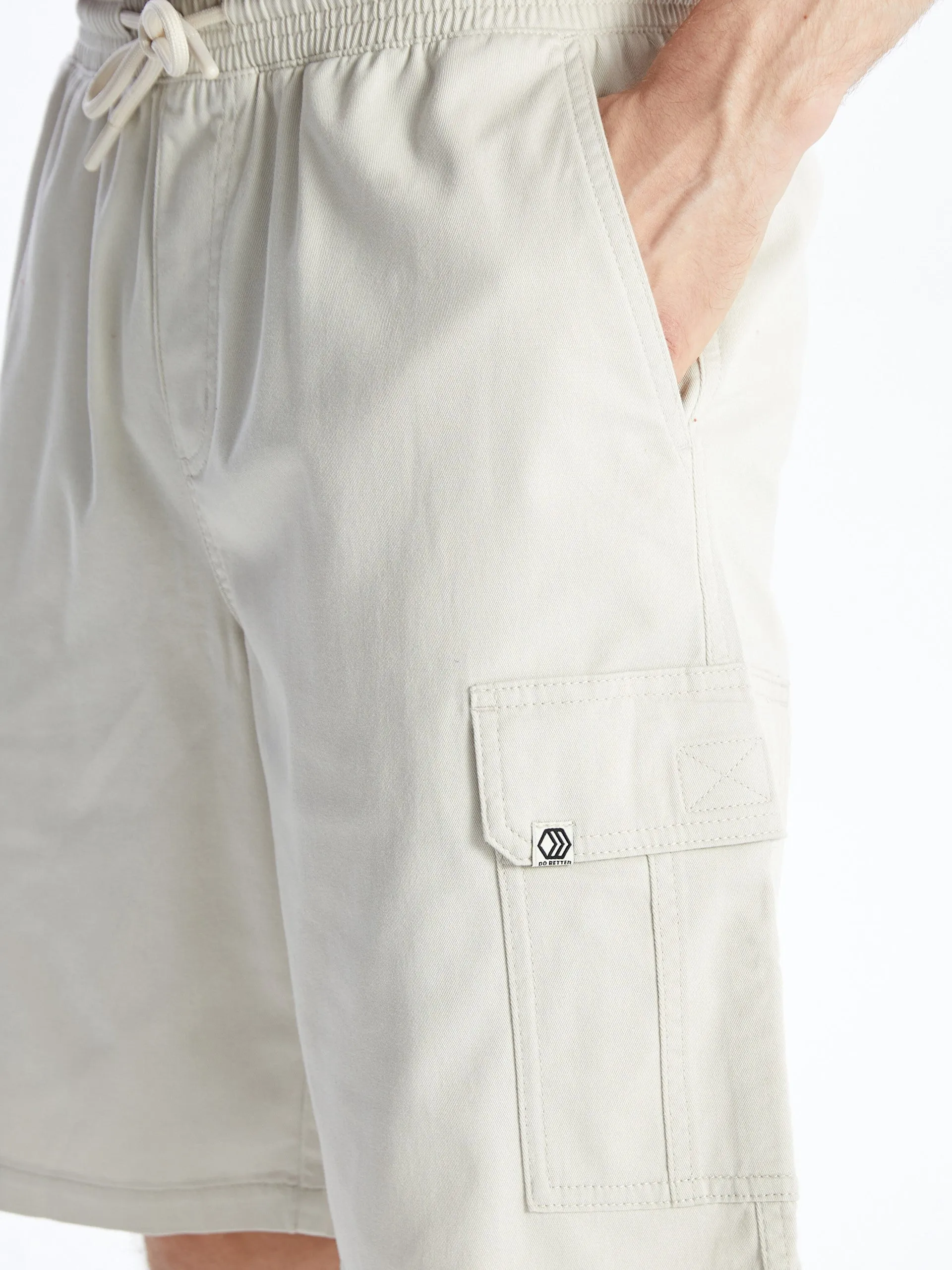 Standard Fit Gabardine Men Bermuda Shorts