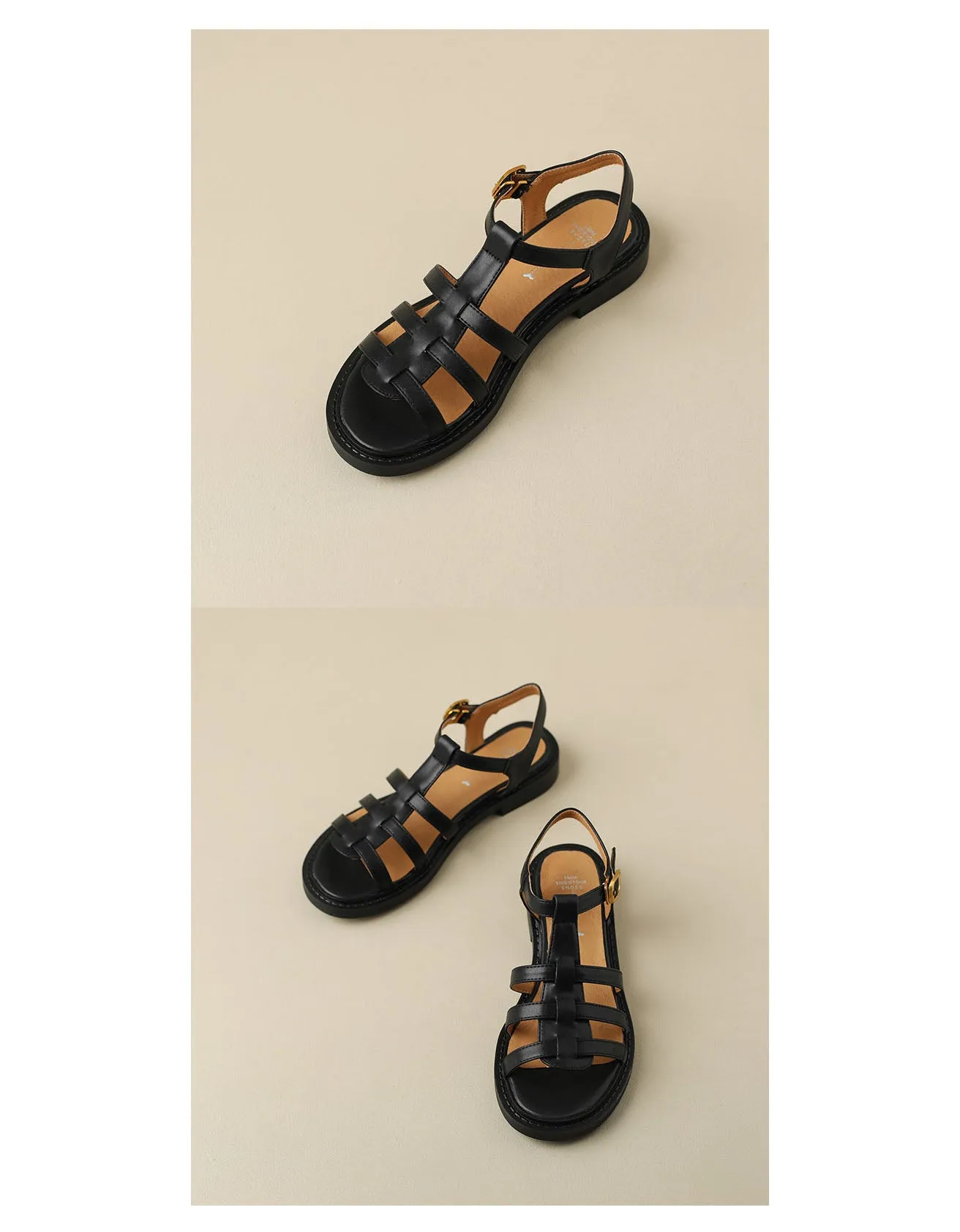 Summer T-strap Vintage Roman Sandals