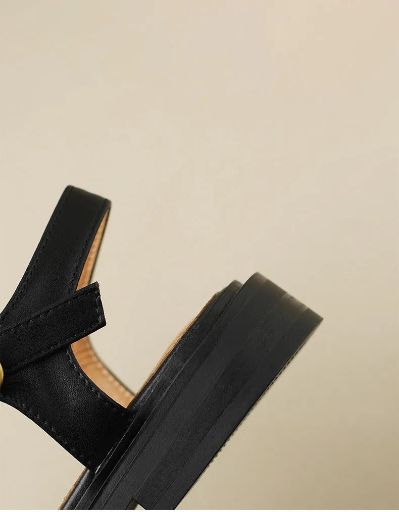 Summer T-strap Vintage Roman Sandals