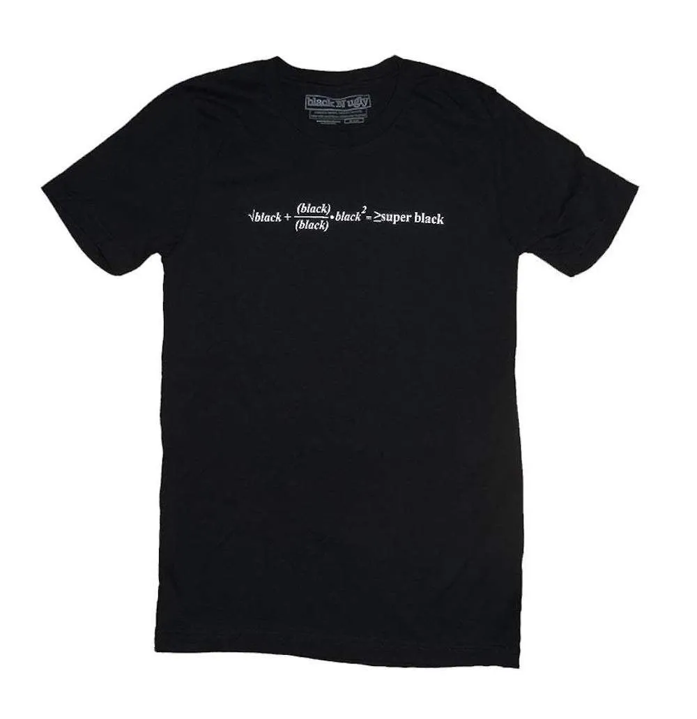 Super Black Math Equation Tee