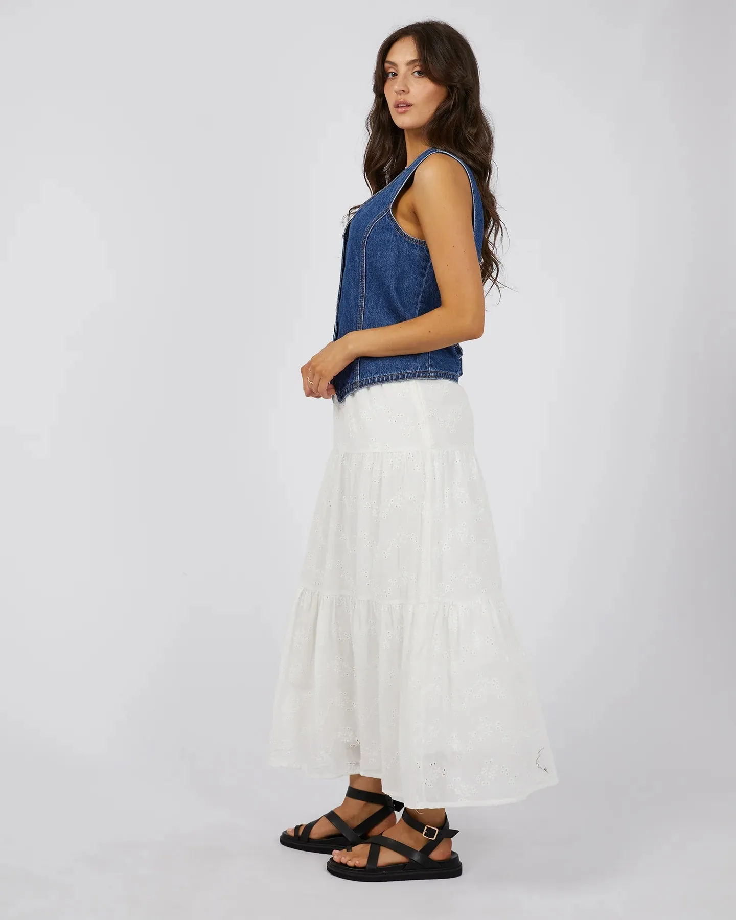 Sutton Broderie Maxi Skirt by All About Eve