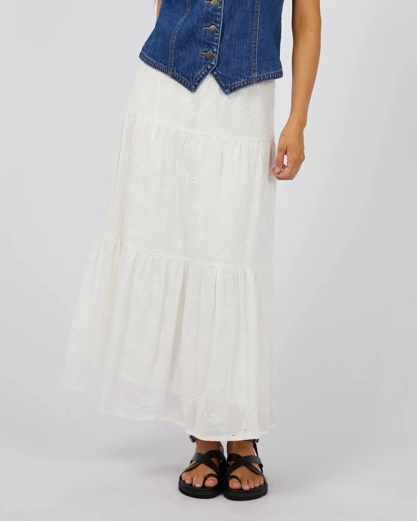 Sutton Broderie Maxi Skirt by All About Eve