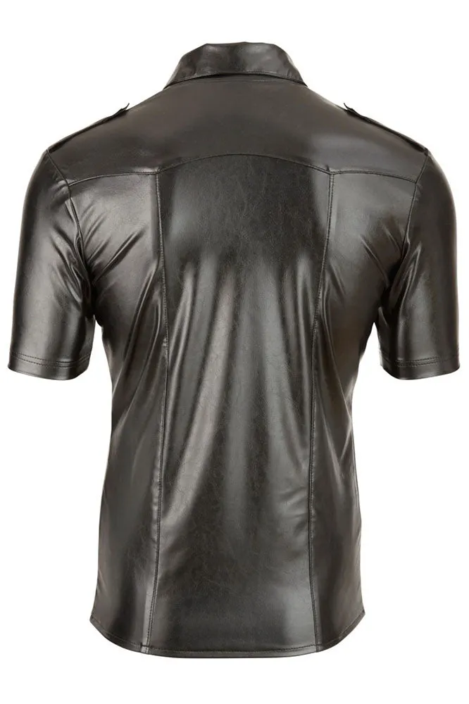 Svenjoyment Leather Imitation Shirt