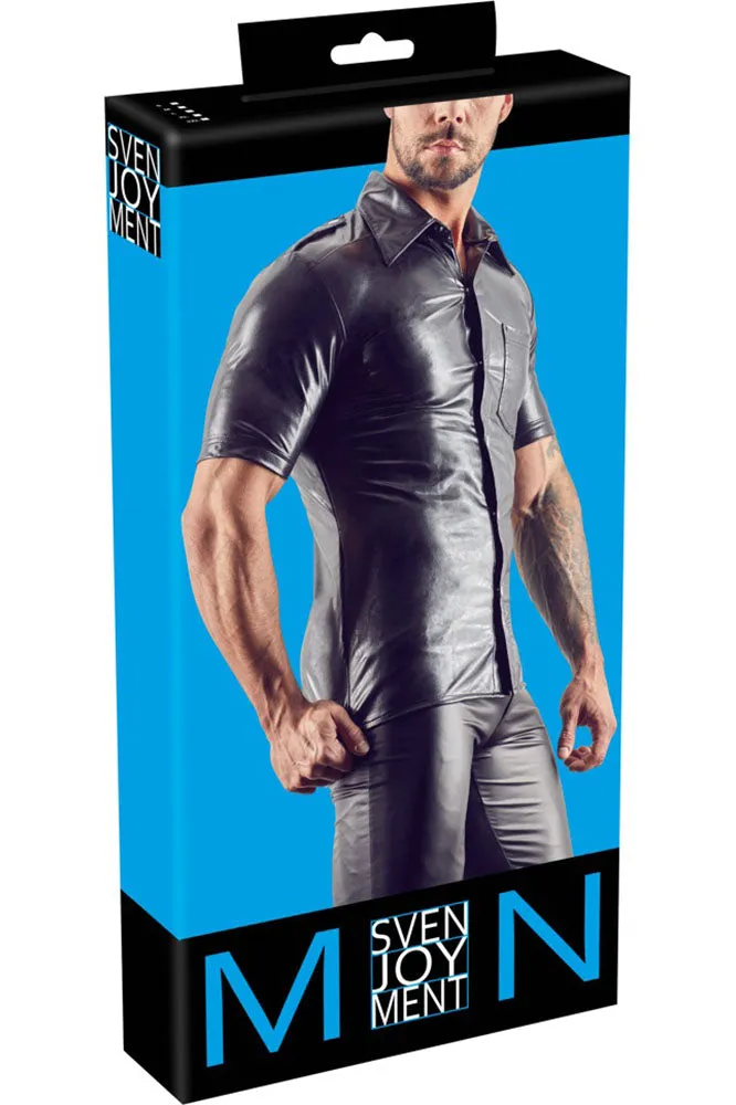 Svenjoyment Leather Imitation Shirt