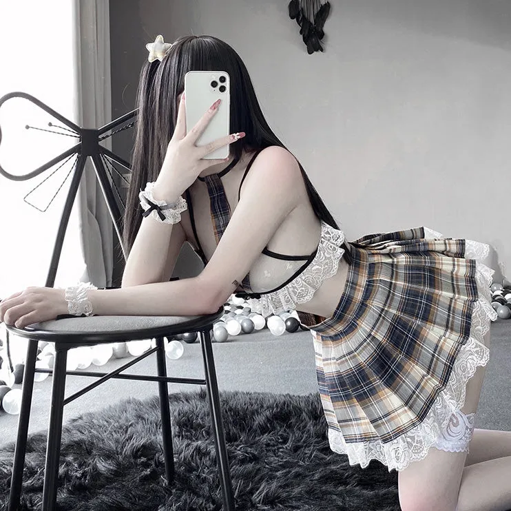 Sweet Bow Japanese Jk Sailor Sexy Lingerie Set UB3548