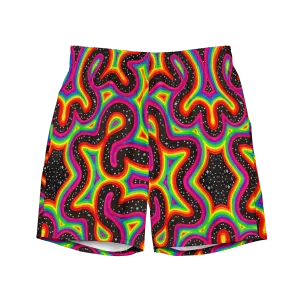 Swim Trunks ( Secret Internal Pocket)- "Rainbow Rovd" Design