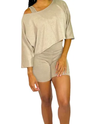 Sydney - Taupe Shorts TN-140